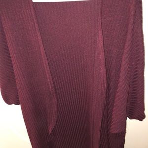 Burgundy Cardigan
